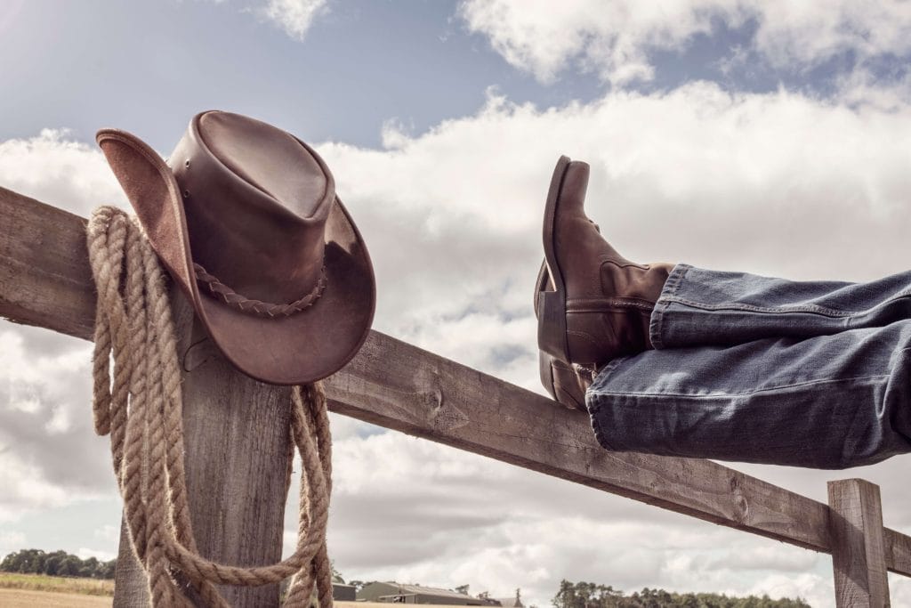 A person enjoying Ranch Vacations in California.